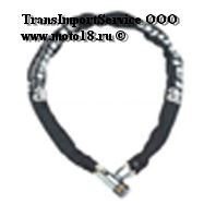 Трос противоугонный мото/скутер FS5001 8х80 см (классика, снаружи текстильный,внутри цепь, 2 ключа)