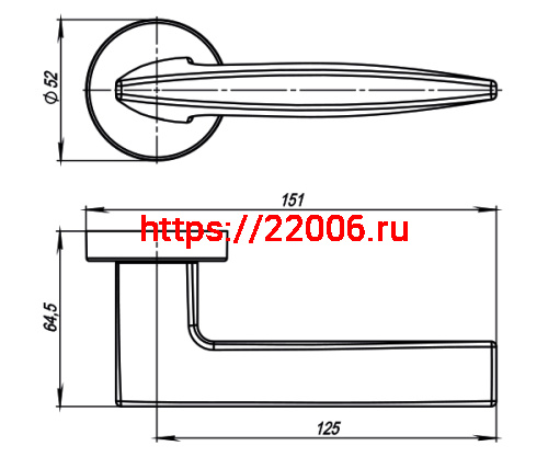 Ручка Armadillo (Армадилло) раздельная R.URB52.SQUID (SQUID URB9) ОВ-13 античная бронза фото 4