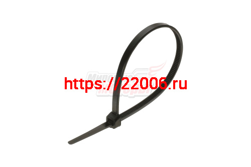 Хомут нейлоновый 3,6*300 мм черный (уп=100 шт.) Хомут нейлоновый 3,6*300 мм черный (уп=100 шт.)