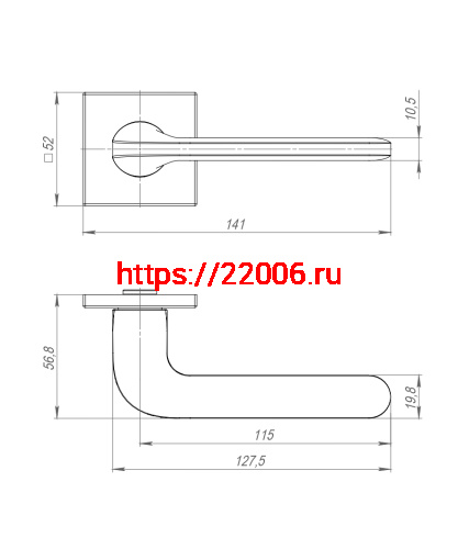 Ручка Punto (Пунто) раздельная K.ARC.Q52.ASPECT CP-8 хром ТРОСИК фото 4 Ручка Punto (Пунто) раздельная K.ARC.Q52.ASPECT CP-8 хром ТРОСИК фото 4