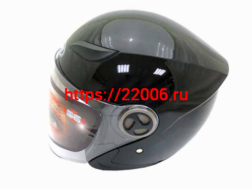 Мотошлем YM-619 черный (M) Мотошлем YM-619 черный (M)