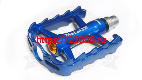 Педали Вело алюминий 95х72х24мм, МТB MALAGE, ось CrMo,1 шар.подш.+1 подш.скольж,черн.,син, mlg-AR07, фото 2 Педали Вело алюминий 95х72х24мм, МТB MALAGE, ось CrMo,1 шар.подш.+1 подш.скольж,черн.,син, mlg-AR07, фото 2