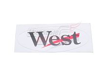 Наклейка "West" (9x17)