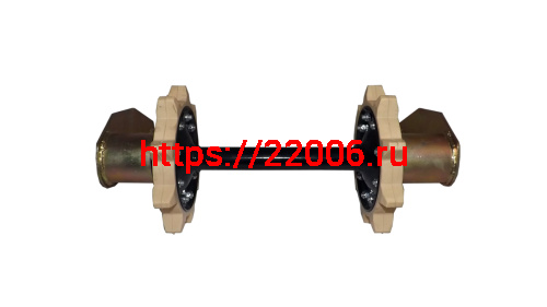 Вал Буран ведомый (направляющий) УСИЛЕННЫЙ с балансирами (4-е подшипника) Вал Буран ведомый (направляющий) УСИЛЕННЫЙ с балансирами (4-е подшипника)