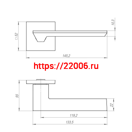 Ручка Ajax (Аякс) раздельная K.JS51.UNITY (UNITY JS) CP-8 хром фото 2 Ручка Ajax (Аякс) раздельная K.JS51.UNITY (UNITY JS) CP-8 хром фото 2
