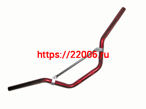 Руль алюминиевый с перемычкой на болтах (красный) Руль алюминиевый с перемычкой на болтах (красный)