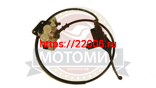 Гидравлика передняя в сборе X-MOTOS (L-1100mm, 2 поршня) посад.43мм, склад.ручка  (НАБОР)