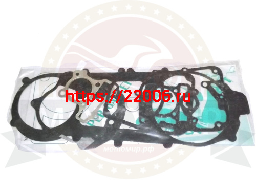 Набор прокладок двигателя GY6-60 44,00 мм короткий 10" Набор прокладок двигателя GY6-60 44,00 мм короткий 10"