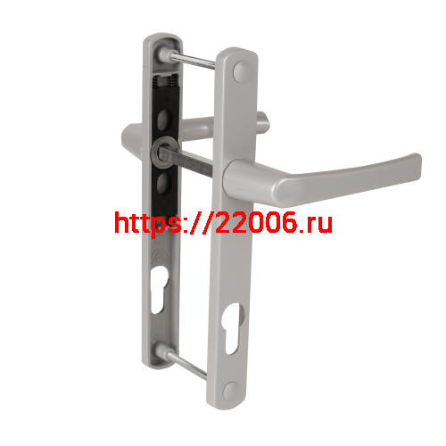 Ручка Punto (Пунто) на планке HANDLE.85.25.67-75 RAL 9006 серый
