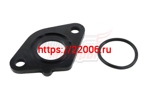 Проставка карбюратора (d-16мм) с резин. уплотнителем HONDA DIO AF-18/27, TACT AF-30/31, LEAD AF-20