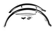 Крылья 26", пластиковые, черные, шикрокие (комплект) 3112615-15