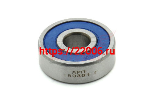 Подшипник 180301 (арт.6301-2RS) заднего редуктора скутер 150сс закрытый (Россия, завод)