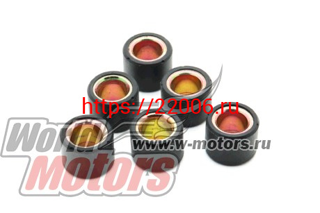 Ролики вариатора 18х14 10,5 гр. 152QMI, 157QMJ (КОМПЛ.=6шт) Ролики вариатора 18х14 10,5 гр. 152QMI, 157QMJ (КОМПЛ.=6шт)