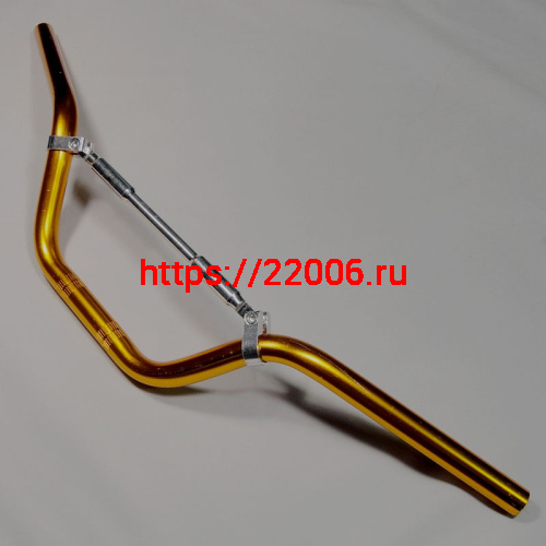 Руль Альфа золотого цвета (ТЮНИНГ) (L-700mm, d-22mm) Руль Альфа золотого цвета (ТЮНИНГ) (L-700mm, d-22mm)