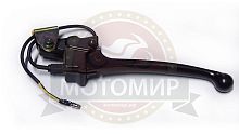 Рычаг тормоза скутер CITY левый в сборе с кронштейном