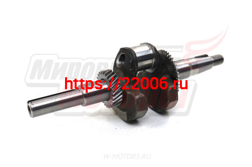 Коленвал 168F-2 (цилиндрический вал d19) (радиус кривошипа 27 мм) (ОРИГИНАЛ, "LIFAN") фото 2 Коленвал 168F-2 (цилиндрический вал d19) (радиус кривошипа 27 мм) (ОРИГИНАЛ, "LIFAN") фото 2