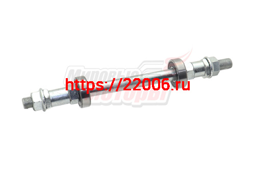 Ось втулки заднего колеса с гайками 3/8"*185 мм на промподшипниках 6000-2RS MTB Ось втулки заднего колеса с гайками 3/8"*185 мм на промподшипниках 6000-2RS MTB