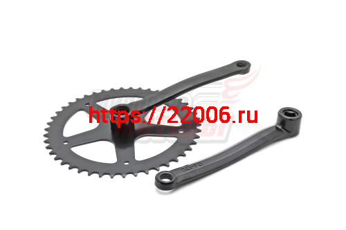Шатуны 28" 46зуб/170мм (квадрат) (комплект)аналог "СТЕЛС",черный Шатуны 28" 46зуб/170мм (квадрат) (комплект)аналог "СТЕЛС",черный