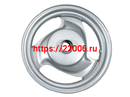 Диск колеса 10" Yamaha Jog передний, штампованный, дисковый тормоз Диск колеса 10" Yamaha Jog передний, штампованный, дисковый тормоз