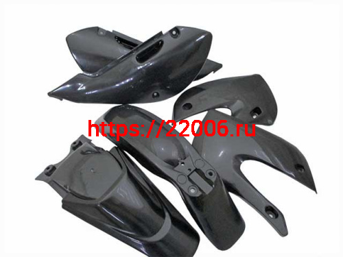 Комплект пластика для питбайка KLX (черный) Комплект пластика для питбайка KLX (черный)