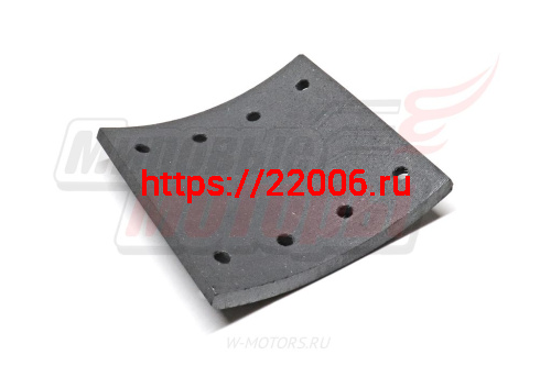 Накладка тормозная задняя 186х185x14.5 8 отверстий HOWO (WG9200340068) фото 2 Накладка тормозная задняя 186х185x14.5 8 отверстий HOWO (WG9200340068) фото 2