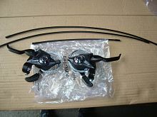 Шифтер с тормозными ручками для велосипеда, лев.3 ск, прав.7 ск. ESS-36