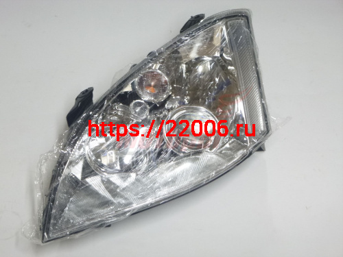 Фара передняя левая с белым поворотом FORA, без корректора (A21-3772010AC) Фара передняя левая с белым поворотом FORA, без корректора (A21-3772010AC)