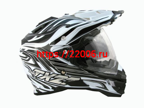 Мотошлем THH TX-27№1 white/black (L) Мотошлем THH TX-27№1 white/black (L)