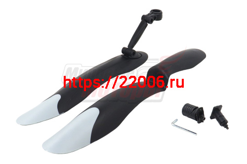 Крылья 24"-26'' для полуFAT BIKE(пластик) (пара) (щитки) XGNB-057(черно-серые)