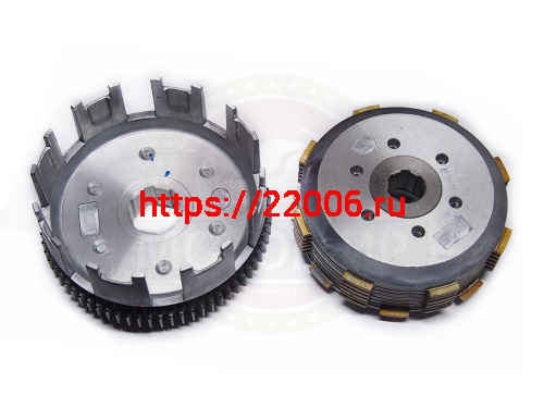 Барабан сцепления CB250 см3 Zongshen ZS 172FMM в сборе (8 паз+8 полуп.) 6 болт 7 диск 70T(100202857) фото 3 Барабан сцепления CB250 см3 Zongshen ZS 172FMM в сборе (8 паз+8 полуп.) 6 болт 7 диск 70T(100202857) фото 3