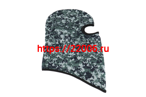 Подшлемник (балаклава) серо-чёрно-зелёный камуфляж MC-1004 (1 широкий вырез для глаз) Подшлемник (балаклава) серо-чёрно-зелёный камуфляж MC-1004 (1 широкий вырез для глаз)