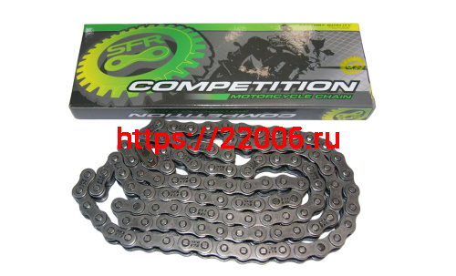 Цепь (428) SFR - 98 зв. приводная Альфа, Сигма, Monster, Futong , цветная коробочка (Н) Цепь (428) SFR - 98 зв. приводная Альфа, Сигма, Monster, Futong , цветная коробочка (Н)