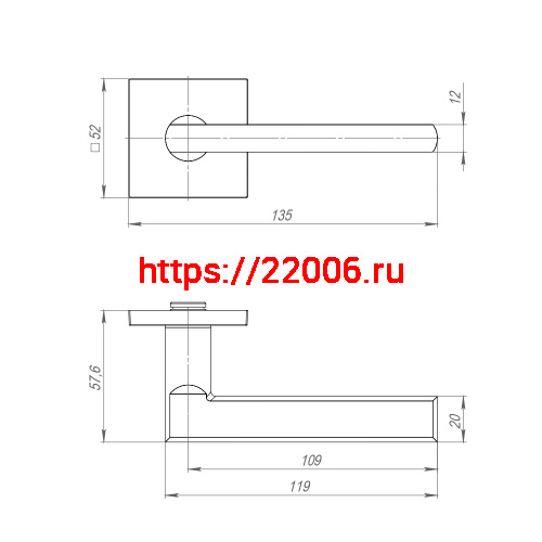 Ручка Ajax (Аякс) раздельная K.JS51.APOLO SN-3 матовый никель фото 2 Ручка Ajax (Аякс) раздельная K.JS51.APOLO SN-3 матовый никель фото 2