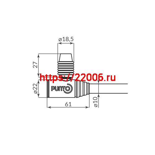 Замок Punto (Пунто) тросовый PK-BIKE-1080-KEY (10х800) 2key/подвес фото 2 Замок Punto (Пунто) тросовый PK-BIKE-1080-KEY (10х800) 2key/подвес фото 2