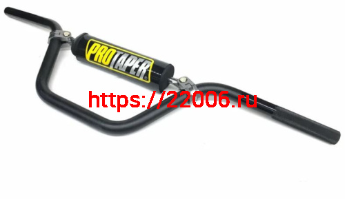 Руль PRO-TAPER алюминиевый с перемычкой низкий 22 мм с подушкой черный Руль PRO-TAPER алюминиевый с перемычкой низкий 22 мм с подушкой черный