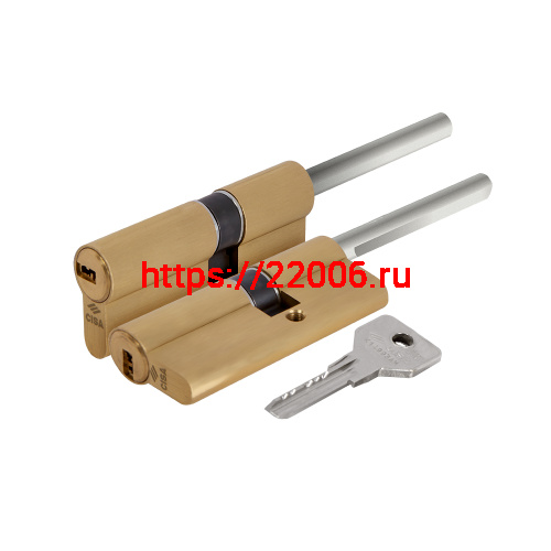 Цилиндровый механизм Cisa (Чиза) под вертушку (дл. шток) ASIX OE307-07.00 (60 мм/25+10+25), ЛАТУНЬ Цилиндровый механизм Cisa (Чиза) под вертушку (дл. шток) ASIX OE307-07.00 (60 мм/25+10+25), ЛАТУНЬ