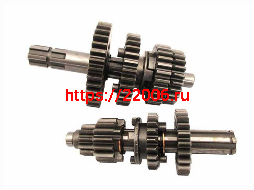Валы КПП (первичный+вторичный) в сборе YX120 Валы КПП (первичный+вторичный) в сборе YX120