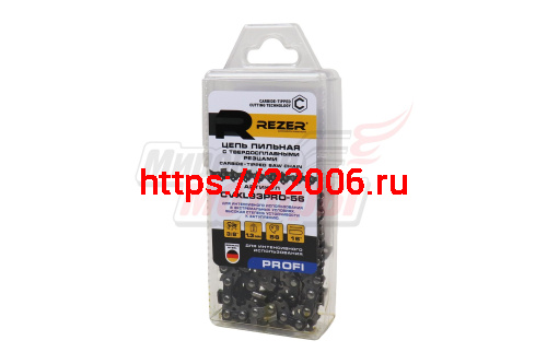 Цепь "REZER" 16" 3/8-1,3-56z С ПОБЕДИТОВЫМИ НАПАЙКАМИ (Partner) Цепь "REZER" 16" 3/8-1,3-56z С ПОБЕДИТОВЫМИ НАПАЙКАМИ (Partner)
