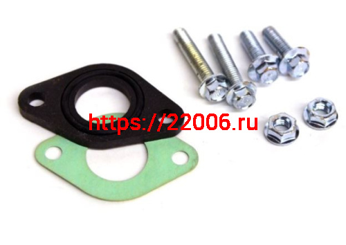 Прокладка карбюратора (текстолит)+ 4 болта 120 сс Прокладка карбюратора (текстолит)+ 4 болта 120 сс
