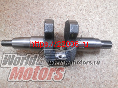 Коленвал 186F, 186FD (186F-P1, 6-ти шлицевой выходной вал) Коленвал 186F, 186FD (186F-P1, 6-ти шлицевой выходной вал)