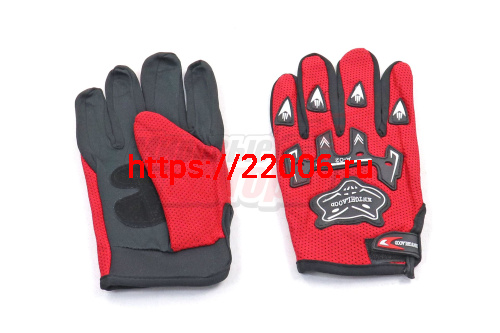 Перчатки с пальцами "KNTGHLAOOD" красные (текстиль) Перчатки с пальцами "KNTGHLAOOD" красные (текстиль)