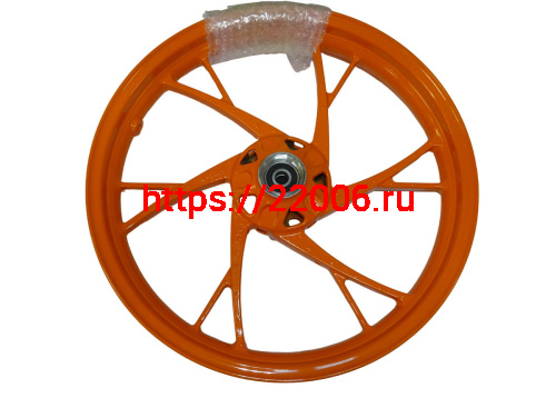 Обод 17" передний литой, диск. тормоз 2,5-17 NITRO200 XY200-9 6 отв. (ось 15мм) (54020262) фото 2 Обод 17" передний литой, диск. тормоз 2,5-17 NITRO200 XY200-9 6 отв. (ось 15мм) (54020262) фото 2