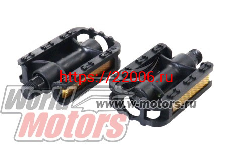 Педали детские 80x57 мм пластик 9/16 " (14 мм) (пара) Педали детские 80x57 мм пластик 9/16 " (14 мм) (пара)