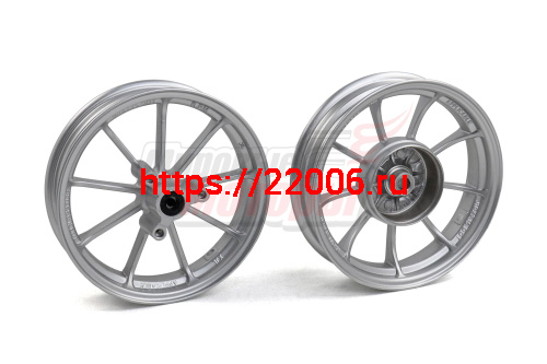 Обода 10" передний/задний литые под дисковый тормоз HONDA DIOZX 25/28/35 (СЕРЕБРО)