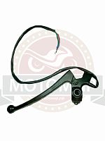 Рычаг сцепления  VORTEX CITY в сборе с кронштейном, черный под зеркала (НАБОР)