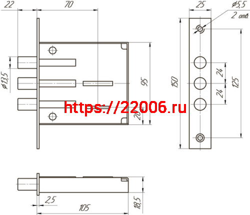Замок Mettem (Меттэм) врезной сувальдный ЗВ8 802.0.0, 3 кл. фото 2 Замок Mettem (Меттэм) врезной сувальдный ЗВ8 802.0.0, 3 кл. фото 2