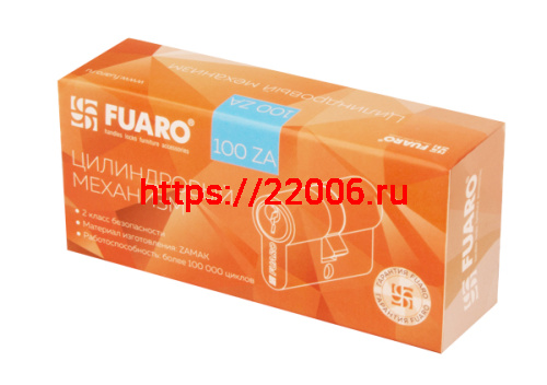 Цилиндровый Fuaro (Фуаро) механизм (100 ZA/60) 1000ZAKey60(25+10+25) CP хром 5Key фото 3