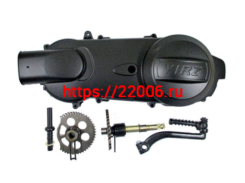 Крышка вариатора 4T152QMI 125cc (с пусковым устройством сектор, храповик, кикстартер) Крышка вариатора 4T152QMI 125cc (с пусковым устройством сектор, храповик, кикстартер)