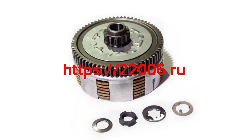 Барабан сцепления ZS190E (ZS1P62YML-2) (ZS1P62YML-2) в сборе 8 паз., 6 диск. 67Т в сборе (100071360)