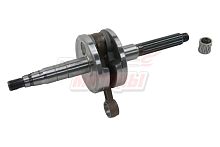 Коленвал Yamaha JOG50 (2JA) шлицы 15 зуб, D16 мм, палец 12 мм